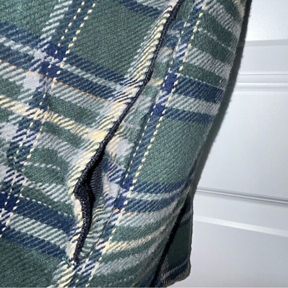Woolrich Plaid Print Button Front Flannel Shirt Jacket Shacket - Picture 3 of 8